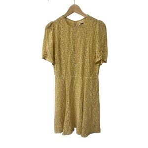 Reformation Lily Grace Yellow Floral Dress 8